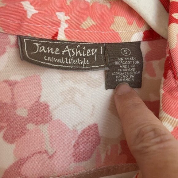 Jane Ashley Casual Lifestyle Women's Sequined Floral Jacket 100% Cotton Size S - Picture 3 of 5